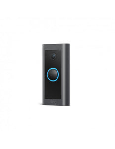 Ring Mini Video Doorbell, Wired, 1080P HD Video, Only Hardwired Power, Two-way Talk, Night Vision, Motion Detection & Alerts, Works with Alexa