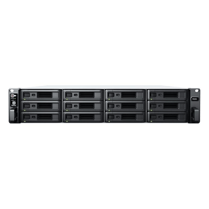 Synology RackStation RS2423+ AMD Ryzen V1780B 12-bay 2U Rack NAS Server - 8GB DDR4 ECC - 2 x 1GbE PORT - Support RX1223RP Expansion