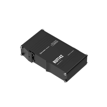 Load image into Gallery viewer, Teltonika RUT142 Ethernet + WiFi + RS232 Router, 2 x 10/100 Mbps Ethernet ports, Wi-Fi 4, Integrated DIN rail bracket and 3-pin power connector
