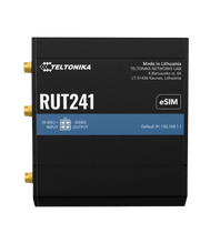 Load image into Gallery viewer, Teltonika RUT241-ESIM LTE Cat 4 Industrial Router, Wi-FI 4, 1 x WAN(100Mbps), 1 x LAN(100Mbps)
