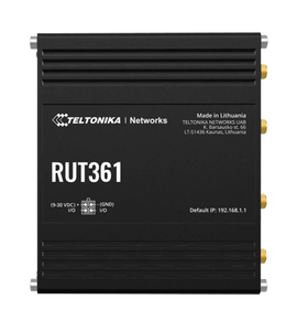 Teltonika RUT361 Cat6 Router with two WiFi antennas, cellular speeds of up to 300Mbps with carrier aggregation, 802.11 b/g/n wireless access point
