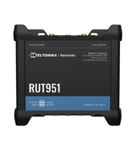 Teltonika RUT951 LTE Cat 4 Industrial Router, Dual-SIM, WiFi 4, 1x 100Mbps WAN, 3x 100Mbps LAN, MQTT, MoDBUS, 4G LTE, 3G, 2G, With auto failover, AP