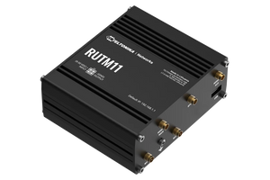 Teltonika RUTM11 industrial 4G LTE WiFi 5 Router, 2x LAN (100Mbps), 1x WAN (100Mbps), 4G LTE Cat 4, MQTT, Modbus TCP, SMS, OpenVPN, IPsec, WireGuard