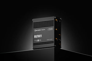 Teltonika RUTM11 industrial 4G LTE WiFi 5 Router, 2x LAN (100Mbps), 1x WAN (100Mbps), 4G LTE Cat 4, MQTT, Modbus TCP, SMS, OpenVPN, IPsec, WireGuard
