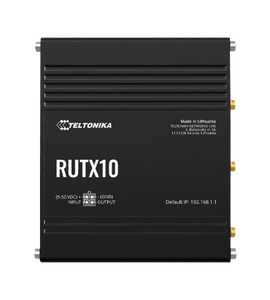 Teltonika RUTX10 Gigabit Ethernet Router, WiFI 5, 1x WAN (1 Gbps), 4x LAN(1 Gbps), BLE,VPN