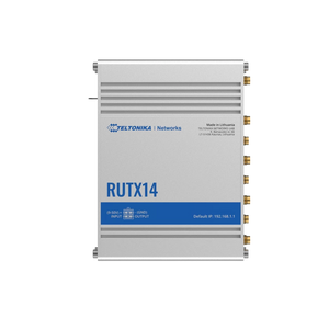 Teltonika RUTX14 Cat 12 Industrial Router, Dual-SIM, WiFi 5, 1x 1Gbps WAN, 4x 1Gbps LAN, MQTT, MoDBUS TCP/USB, GNSS, Bluetooth 4.0, I/O In and I/O Out