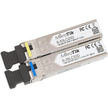 Load image into Gallery viewer, MikroTik SFP Module S-35Lc20D, 1.25G Single Mode optical SFP module with LC connector, T1310nm/R1550nm, works for connections up to 20km, Supports DDM
