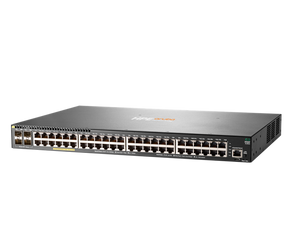 HPE Aruba Networking 2930F 48G PoE+ 4SFP+ Switch with built-in 1 GbE or 10 GbE uplinks and up to 740W PoE+ JL256A