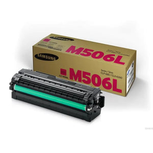 Samsung CLT-M506L Magenta High Yield Original Toner, Up to 3500 Pages @ 5% Coverage, for Samsung CLP-680, CLX6260 Printers