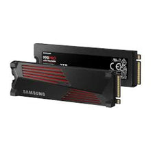 Load image into Gallery viewer, Samsung MZ-V9P1T0CW 990 PRO 1 TB NVMe SSD W/Heatsink - Read Speed up to 7450 MB/s; Write Speed up to 6900 MB/s; 4× PCI Express interface data lanes
