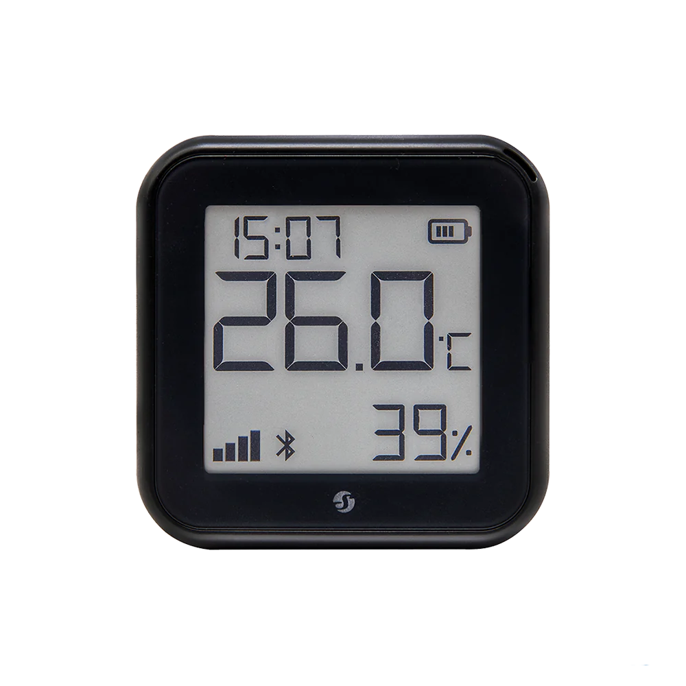 Shelly H&T Gen3 - Wi-Fi Temperature & Humidity Sensor With an E-Paper Display (Matte Black)