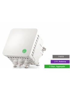 Siklu E-Band (70GHz) PTP link TDD 1Gbps aggregate, 2ft External Antenna, PoE ODU with antenna port, 3x 1Gbps copper, PoE-In & 2x PoE-Out, Up to 3 Km