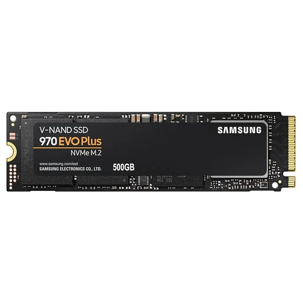 Samsung MZ-V7S500BW 970 EVO Plus 500GB NVMe SSD, Read Speed up to 3500 MB/s; Write Speed up to 3200 MB/s 300 TBW; 1.5 M Hr MTBF, Component for PC