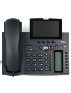Snom D385 12-line Desktop SIP Phone - Supports POE - 2x Gbe RJ45, 12 Programmable LED Keys, Proximity Sensor, BT, PSU Not Included (Buy with PSU-5v-h)