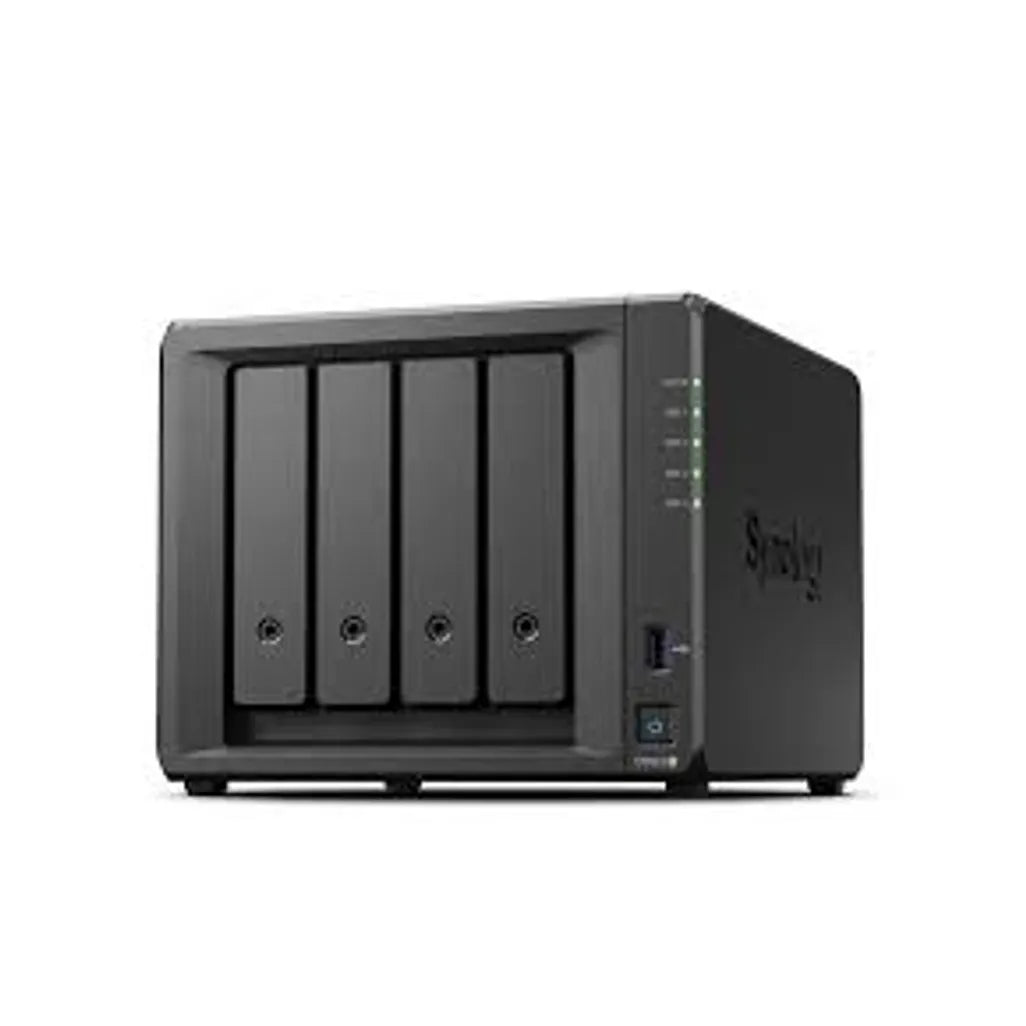 Synology DS923+ DiskStation 4 Bay NAS (up to 9-bay); Quad Core 2.0GHz; 4GB DDR4 RAM; 2x m.2 SSD Slot; 2x GbE LAN; 2x USB3.0; 1x eSATA