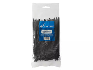 Cable Ties T30R 150 x 3.6mm, contain Nylon 66 and offer high tensile strength with very low insertion force, supplied in packets of 100 units, T30R