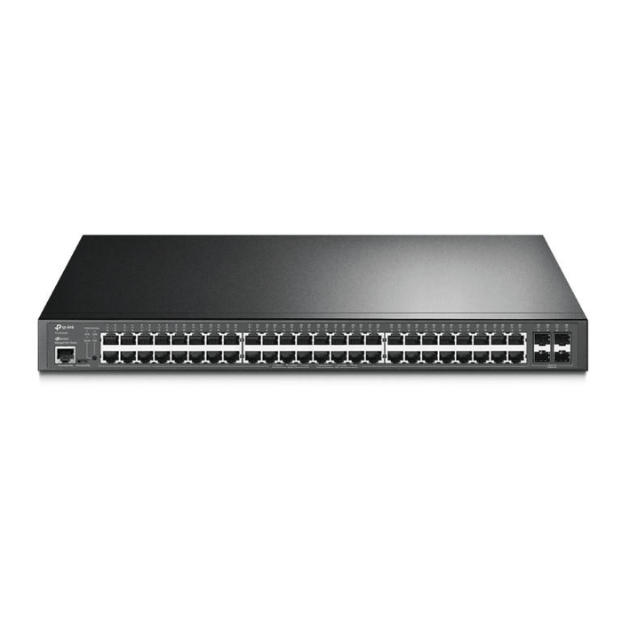 TP-Link JetStream 52-Port Gigabit L2+ Managed Switch, 48×Gigabit PoE+ Ports, 4×Gigabit SFP Slots, RJ45/Micro-USB Console Port, QoS L2 to L4 TP-SG3452P