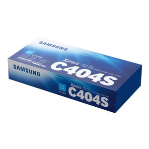 Original Samsung CLT-C404S Cyan Toner Cartridge, 1,000 page yield, crisp details and vibrant print output, Laser Print technology