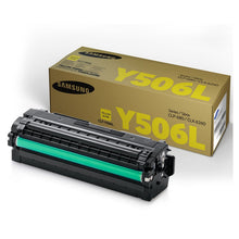 Load image into Gallery viewer, Samsung CLT-Y506L Yellow High Yield Original Toner Cartridge SU517A, Page yield (color): 3,500 pages, Laser Print technology, Package weight: 1 kg
