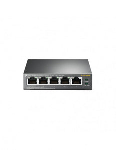 TP-Link 5 Port 10/100 PoE Desktop Switch - 5 x 10/100Mbps RJ45 FE ports (4 x PoE ports) - Supports PoE Power up to 58W, for all PoE ports - TP-SF1005P