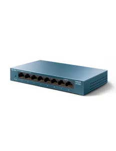 TP-Link 8-Port 10/100/1000Mbps Desktop Network Switch, Steel housing, desktop or wall-mounting design, 8x 10/100/1000Mbps RJ45 ports | TL-SG108
