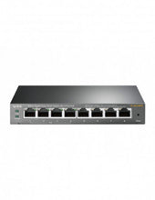 Load image into Gallery viewer, TP-Link 8-port Gigabit Easy Smart PoE Switch - features 802.3af/at Protocol, MTU/Port/Tag-based VLAN, QoS, IGMP Snooping, Steel case
