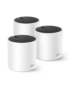 TP-Link AX3000 Whole Home Mesh WiFi 6 System, 574 Mbps at 2.4 GHz + 2402 Mbps at 5 GHz, 3x Gigabit Ports (WAN/LAN auto-sensing) | TP-DECOX55-3P