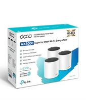 Load image into Gallery viewer, TP-Link AX3000 Whole Home Mesh WiFi 6 System, 574 Mbps at 2.4 GHz + 2402 Mbps at 5 GHz, 3x Gigabit Ports (WAN/LAN auto-sensing) | TP-DECOX55-3P
