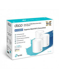 TP-Link Deco X60 AX3000 router Whole-home Mesh System(3 Pack), Wi-Fi 6 router, MU MIMO, Downlink and Uplink OFDMA, 2 GB Ports, Beamforming, DecoX60-3P