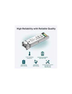 TP-Link Gigabit SFP Multi-mode mini GBIC module, compatible with all SFP ports on TP-Link products including JetStream switches, and media converters