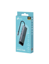 Load image into Gallery viewer, TP-Link USB Type-C 9-in-1 Hub UH9120C turns a single USB-C port into 9 ports with 4K@60Hz HDMI, 1 Gbps ethernet, SD &amp; microSD UHS-I, 1*USB-C | UH9120C
