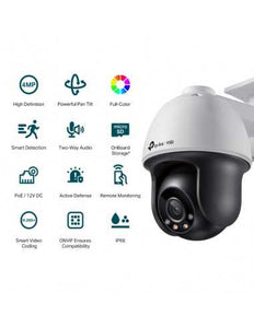 TP-Link ViGi 4MP Full Colour Pan/Tilt IP Network Camera 4mm Fixed lens, H.265+/H.265/H.264+/H.264, Smart detection, Smart Vid, ONVIF Remote Monitoring