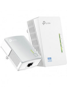 TP-Link WPA4220KIT 500Mbps Powerline Extender, 300Mbps Wi-FI Extender, 2x FE LAN Ports, HomePlug AV, Plug and Play, Wi-Fi Clone, 2.4GHz .11b/g/n