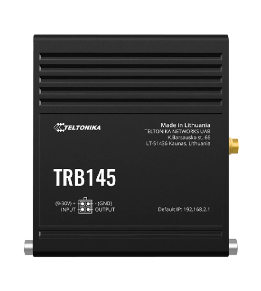 Teltonika TRB145 LTE Cat1 RS485 IoT Gateway, Small size, easy installation, Compatible with industrial DNP3 & Modbus communication protocols