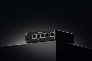 Teltonika TSW101 5x 1000Mbps PoE Switch, with 4x PoE+ ports with 802.3af and 802.3at support, 5x Gigabit Ethernet ports with speeds up to 1000Mbps