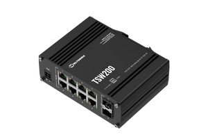 Teltonika TSW200 8x Gigabit Ethernet LAN with speeds up to 1000 Mbps (1 Gbps), 2 x SFP, PoE Switch (240W)