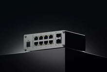 Load image into Gallery viewer, Teltonika TSW200 8x Gigabit Ethernet LAN with speeds up to 1000 Mbps (1 Gbps), 2 x SFP, PoE Switch (240W)
