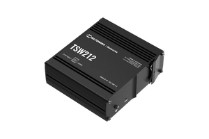 Teltonika Industrial Managed Switch, L2 with additional L3 features, 8 x Gigabit Ethernet ports and 2 x SFP ports, Teltonika Networks OS
