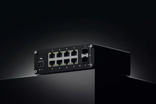 Load image into Gallery viewer, Teltonika Industrial Managed Switch, L2 with additional L3 features, 8 x Gigabit Ethernet ports and 2 x SFP ports, Teltonika Networks OS
