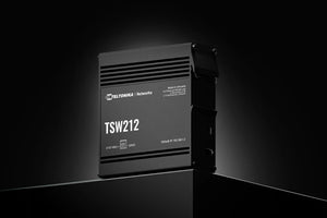 Teltonika Industrial Managed Switch, L2 with additional L3 features, 8 x Gigabit Ethernet ports and 2 x SFP ports, Teltonika Networks OS