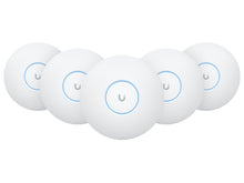 Load image into Gallery viewer, Ubiquiti UniFi WiFi 7 Pro Tri-Band Access Point 5pk, up to 9.3Gbps over 6GHz (2x2 MU-MIMO) 5GHz (2x2 MU-MIMO) + 2.4GHz (2x2 MU-MIMO) bands | U7-Pro-5
