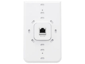 Ubiquiti UniFi AC Dual Band Gigabit In-Wall Access Point, with Data Rate 2.4GHz at 300Mbps/5.8GHz at 867Mbps, 3x10/100/1000 Ethernet Ports | UAP-AC-IW