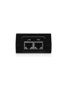 Ubiquiti PoE Injector, 48VDC 24W, Gigabit, 10/100/1000 LAN, Surge protection, Clamping protection, AC cable with earth ground, Maximum surge discharge
