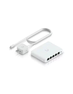 Ubiquiti UniFi Flex Mini 2.5Gbps 5 Port Switch, features 4 x 2.5GbE Ports, 1 x 2.5GbE PoE in port, Optional USB-C Adaptor included - USW-Flex-2.5G-5