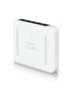 Ubiquiti UniFi Flex Mini 2.5Gbps 5 Port Switch, features 4 x 2.5GbE Ports, 1 x 2.5GbE PoE in port, Optional USB-C Adaptor included - USW-Flex-2.5G-5