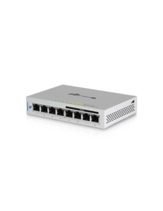 Ubiquiti UniFi Switch 8-ports, non-PoE, Gigabit, Low Power Consumption, features 8 Gigabit RJ45 Ports, 1 PoE Passthrough Port, PoE or DC Input Option