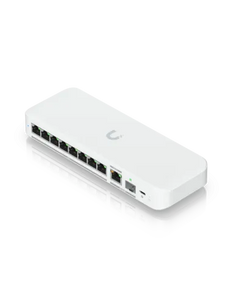 Ubiquiti UniFi Switch FLEX with 8x 2.5 Gigabit Ethernet Ports, 1x 10 GbE PoE+, 1x SFP+ Combo port, Optional USB-C Adaptor included - USW-FLEX-2.5G