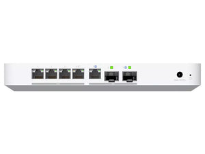 Ubiquiti 10G Multi-WAN UniFi Cloud Gateway Fiber, 1x 10Gbps WAN port, 4x 2.5Gbps LAN Ports, one with 802.3at (PoE+) PoE output, 2x SFP+ | UCG-Fiber