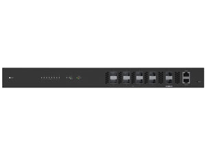 Ubiquiti UISP Fiber GPON OLT 8 PON Ports 2SFP+ with 8xPON ports up to 1024 ONUs (128x ONUs per port), 2xSFP+ ports, 2xGbE Management ports | UF-OLT