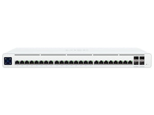 Ubiquiti UISP Switch 24 Port Gigabit 16 PoE 220W 4SFP+, Layer 2, 24x GbE Ports - 16x 27V Passive PoE ports, 4x SFP+, PoE budget 220W | UISP-S-Pro